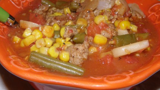 Ground Turkey And Veggie Soup recipe
