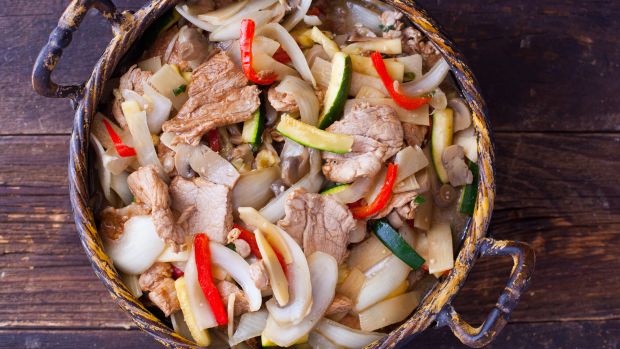 Authentic Pork Lo Mein Chinese recipe