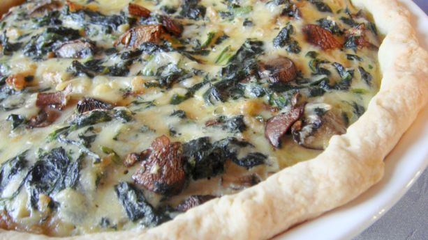 Spinach Mushroom Quiche recipe