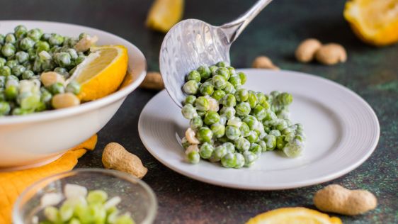 Pea And Peanut Salad recipe