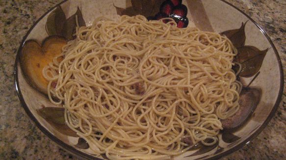 Spaghetti Aioli With Anchovies Garlic Spaghetti Aglio E O recipe