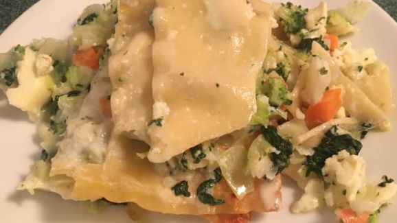 Vegetable Lasagna With White Sauce recipe