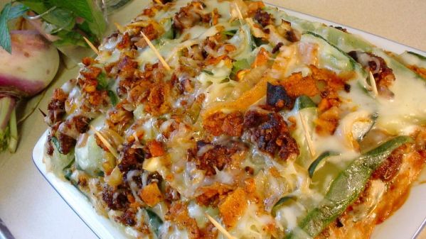 Zucchini And Mushroom Lasagna recipe
