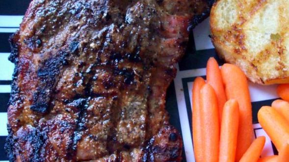 Easy Tender Grilled Pork Steak recipe