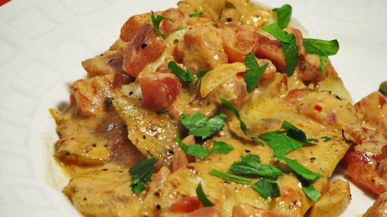 Fish Fillets In Tomato Cream Sauce recipe