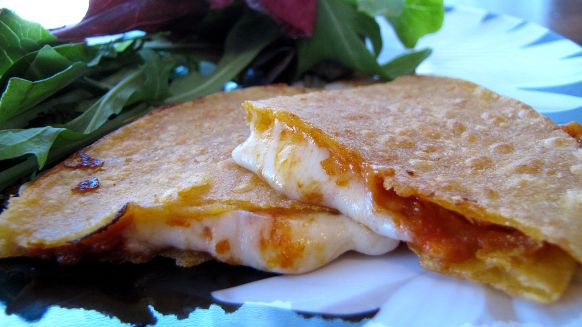 Gluten Free Pepperoni Pizza Quesadilla recipe