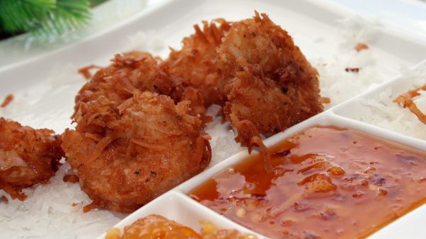 Coconut Fried Shrimp With Dipping Sauce Bobby Deen recipe