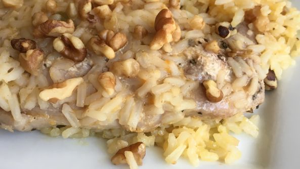Baked Orange Pork Chops With Rice recipe
