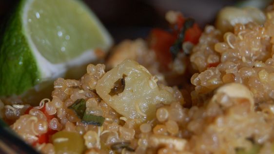 Pineapple Cashew Quinoa Stir Fry recipe