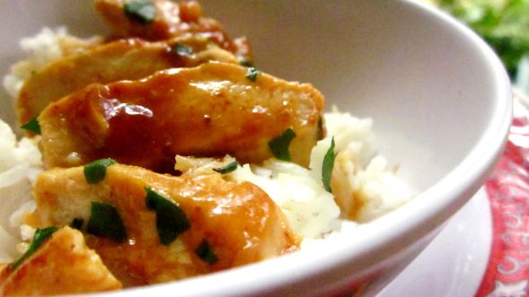 Sweet Chili Chicken With Rice recipe
