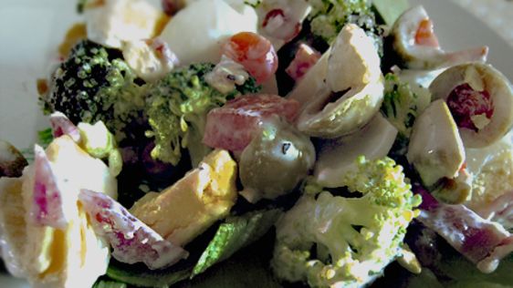 Mom's Broccoli Green Olive Salad recipe