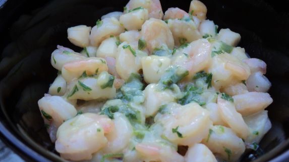 Scallops In Garlic Cream Sauce recipe