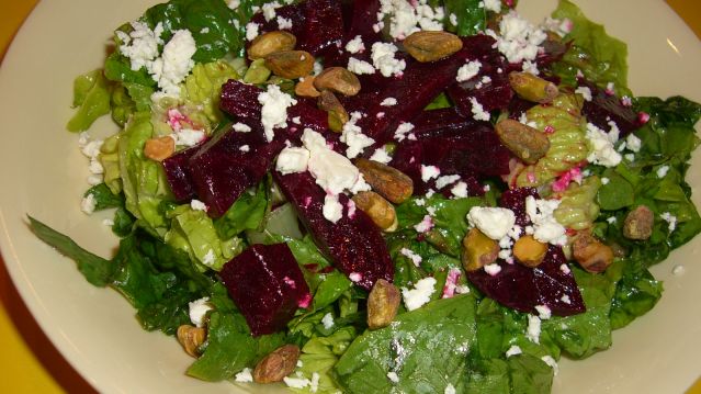 Beet Salad With Pistachios And Feta Cheese recipe