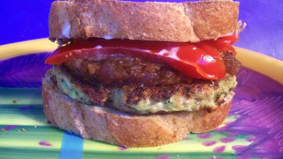 Zucchini Wheat Germ Burgers recipe