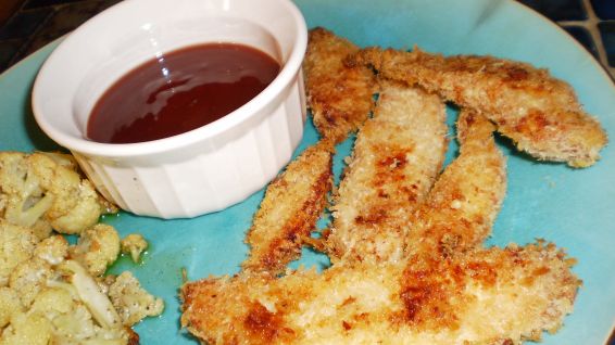 Chicken Fingers With Plum Dipping Sauce recipe