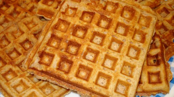 Nutty Honey Oatmeal Waffles recipe