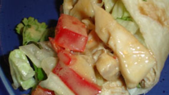 Ginger Peanut Chicken Salad Wraps Cooking Light recipe