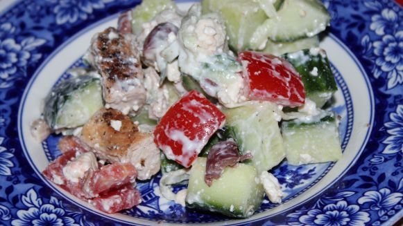 Chicken Souvlaki Salad recipe