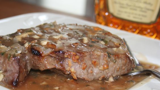 Flank Steak With Whiskey Sauce recipe