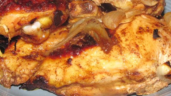Paprika Roast Chicken With Sweet Onion recipe