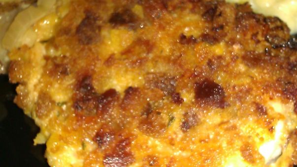 Stove Top Coated Baked Pork Chops recipe