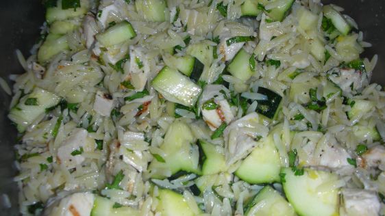 Lemon Orzo Salad With Zucchini And Fresh Herbs recipe