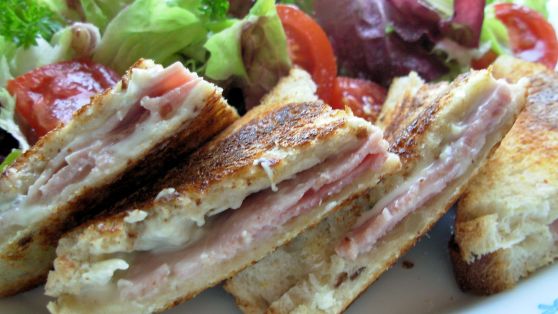 Grilled Ham And Blue Cheese Sandwich Croque Monsieur recipe