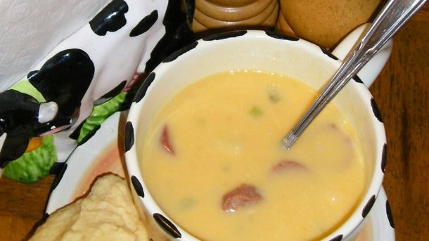 Smoked Sausage Beer Cheese Soup recipe