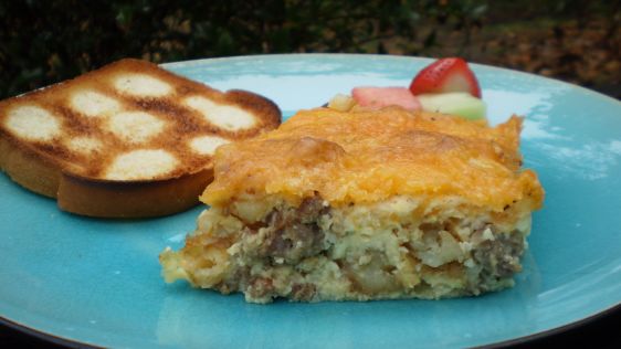 Breakfast Casserole Seasoned With Country Gravy recipe