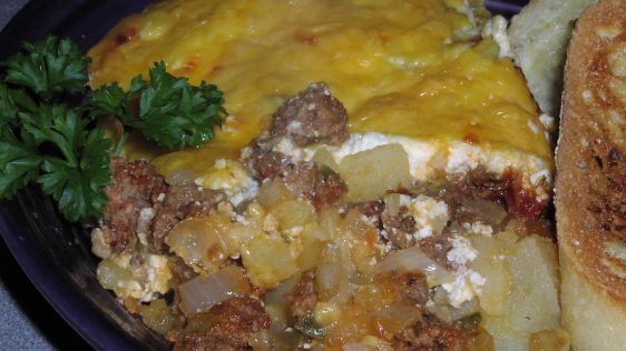 Ground Beef With Potato Lid recipe