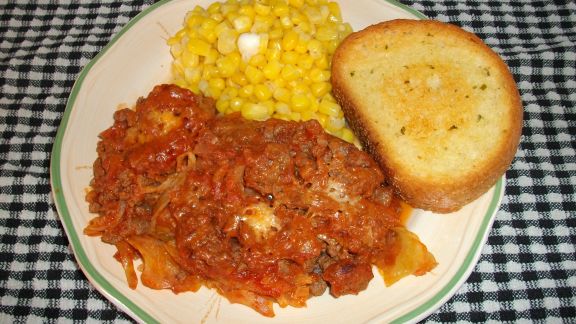 Ground Beef And Cabbage Casserole recipe