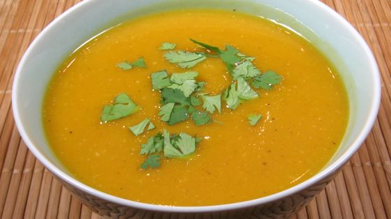 Autumn Gold Butternut Squash Soup With Thai Inspired Flavors recipe