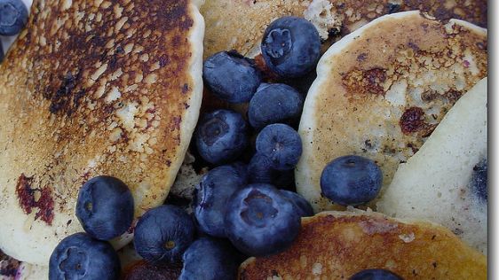 Blueberry Yogurt Pancakes recipe