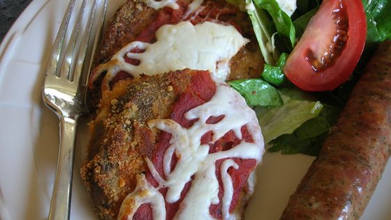 Easy Eggplant Aubergine Parmesan recipe
