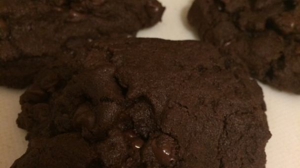 Chewy Double Chocolate Cookies recipe