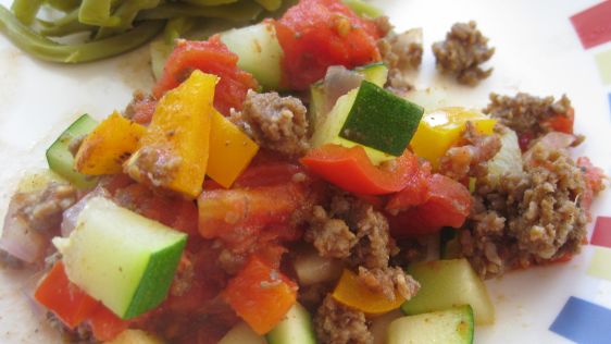 Zucchini Beef Skillet recipe