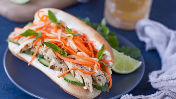 Grilled Chicken Banh Mi recipe
