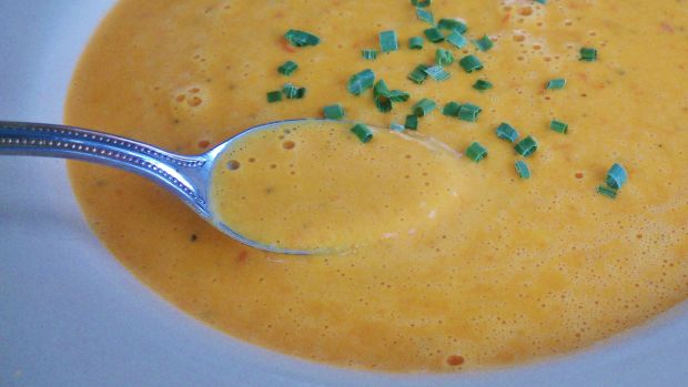 Sweet Red Pepper And Gouda Soup recipe