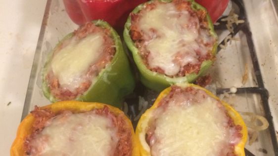 Healthy Quinoa And Ground Turkey Stuffed Peppers recipe