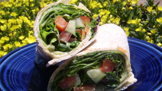 Rainbow Veggie Wraps recipe