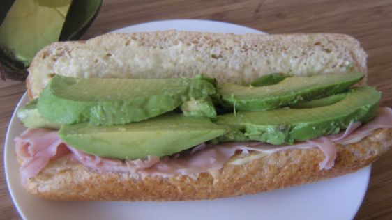 Avocado And Ham Sandwiches recipe