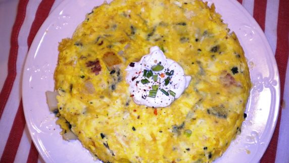 Rustic Dinner Egg Frittata recipe