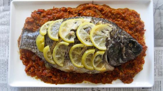 Lemon Grilled Whole Tilapia With Grilled Bell Pepper Salsa Rsc recipe