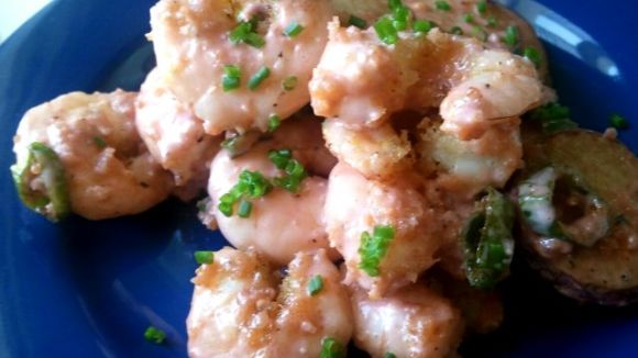 Crispy Shrimp And Potatoes With Barbecue Ranch Rsc recipe