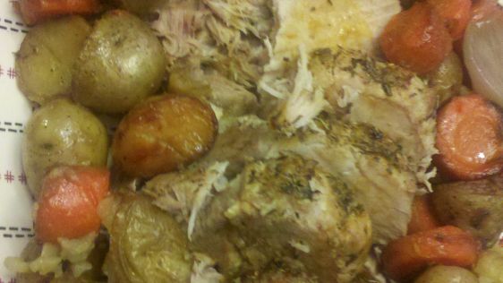 Roast Pork Loin And Potatoes recipe