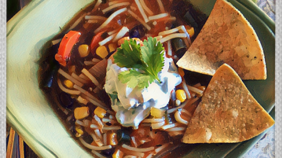 Mexican Chicken Soup With Cilantro Chile Cream recipe
