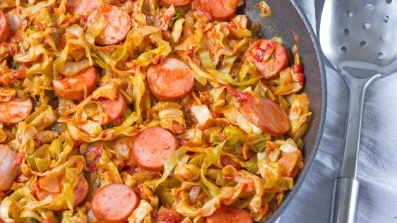 Southern Fried Cabbage With Sausage recipe
