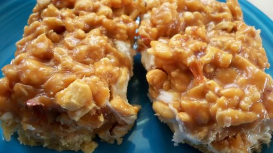 Salted Peanut Chew Bars recipe