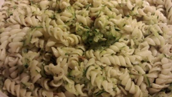 Pasta With Zucchini And Roasted Garlic recipe