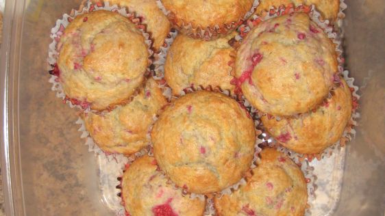 Banana Raspberry Muffins recipe